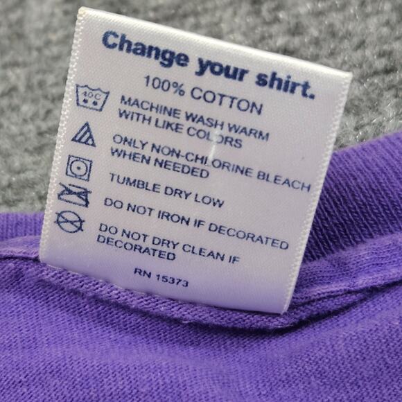 Minnesota Vikings Y2K Tshirt Medium Purple Graphic Tee Vintage Delta Heavyweight - Picture 4 of 6